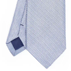 E.Marinella CRAVATTA CERIMONIA BLU In seta jacquard New