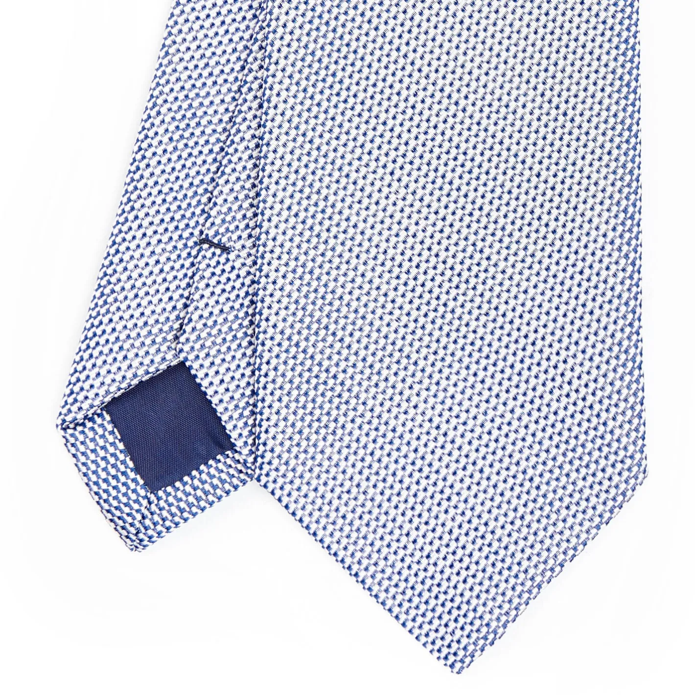 E.Marinella CRAVATTA CERIMONIA BLU In seta jacquard New