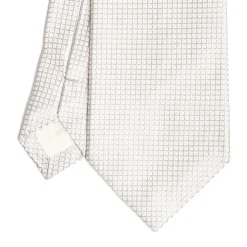 E.Marinella CRAVATTA CERIMONIA GRIGIO CHIARO In seta jacquard Outlet