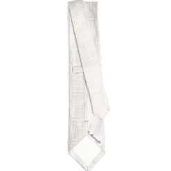 E.Marinella CRAVATTA CERIMONIA GRIGIO CHIARO In seta jacquard Outlet
