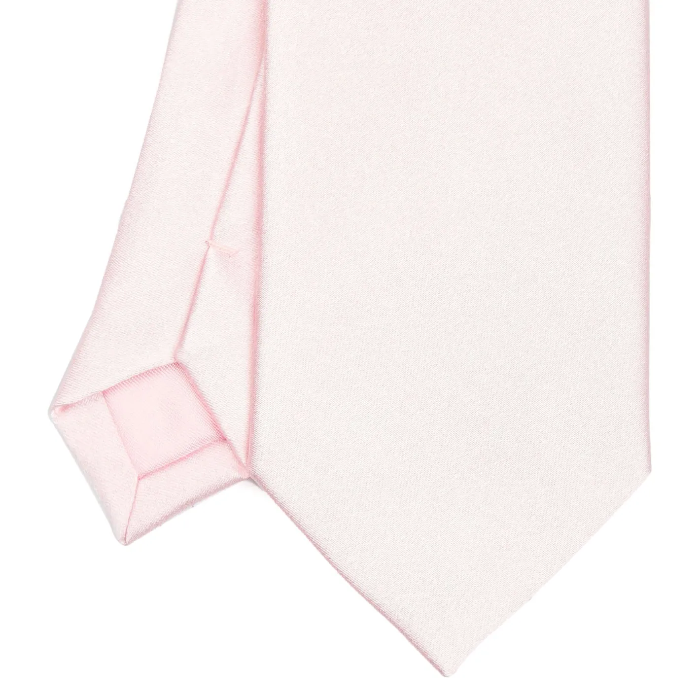 E.Marinella CRAVATTA CERIMONIA IN RASO DI SETA ROSA Tinta unita Discount