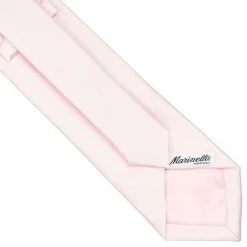 E.Marinella CRAVATTA CERIMONIA IN RASO DI SETA ROSA Tinta unita Discount