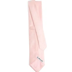 E.Marinella CRAVATTA CERIMONIA IN RASO DI SETA ROSA Pois Outlet