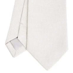 E.Marinella CRAVATTA CERIMONIA In seta jacquard grigio chiaro