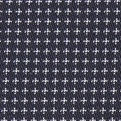 E.Marinella CRAVATTA CERIMONIA IN SETA JACQUARD BLU SCURO Microfanatsia geometrica Discount