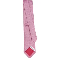 E.Marinella CRAVATTA CERIMONIA ROSA In seta jacquard Outlet