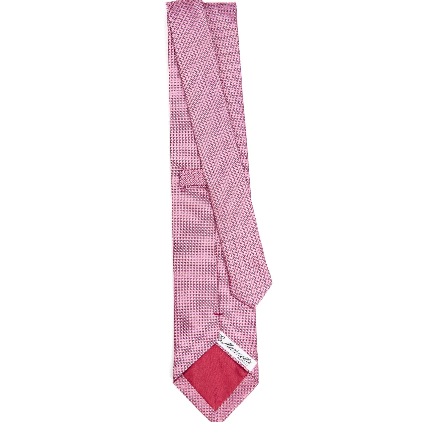 E.Marinella CRAVATTA CERIMONIA ROSA In seta jacquard Outlet