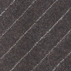 E.Marinella CRAVATTA CLASSICA DONNA IN LANA SFODERATA GRIGIO SCURO Rigata Sale