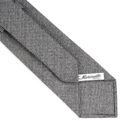 E.Marinella CRAVATTA CLASSICA IN LANA SFODERATA GRIGIO SCURO Pied de poule Discount
