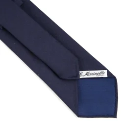 E.Marinella CRAVATTA CLASSICA IN LANA SFODERATA BLU SCURO BLU Bicolore Discount