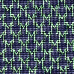 E.Marinella CRAVATTA CLASSICA IN SETA BLU SCURO Microfantasia m geometrica Clearance