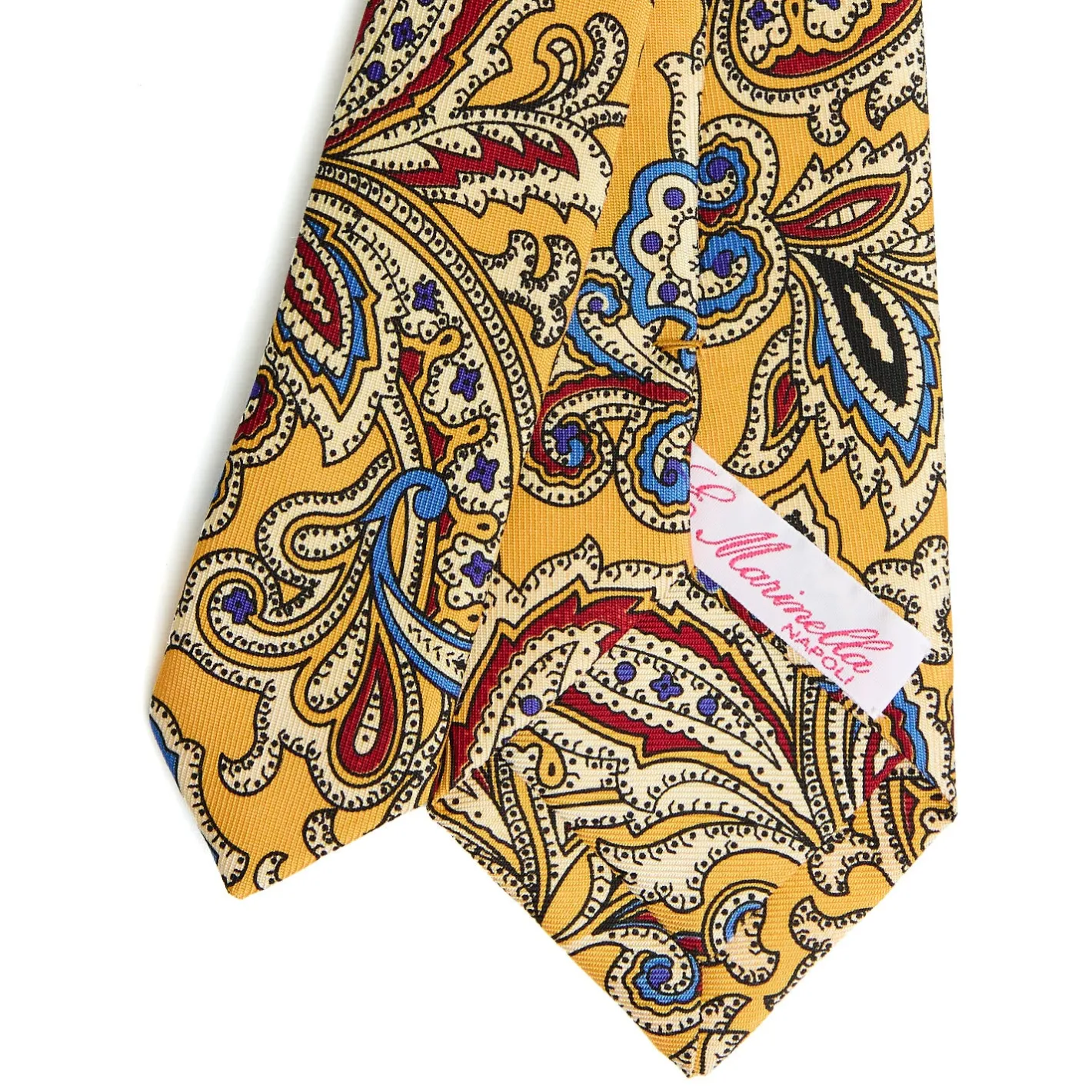 E.Marinella CRAVATTA DONNA CLASSICA IN SETA STAMPATA GIALLA Archivio inspiration Discount