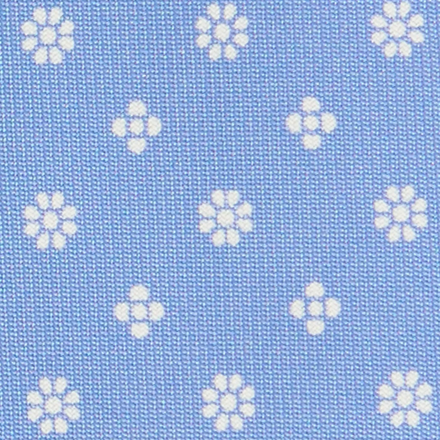 E.Marinella CRAVATTA DONNA CLASSICA IN SETA STAMPATA AZZURRA Microfantasia fiore Discount