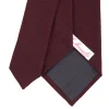 E.Marinella CRAVATTA DONNA IN LANA BORDEAUX Tinta unita Sale