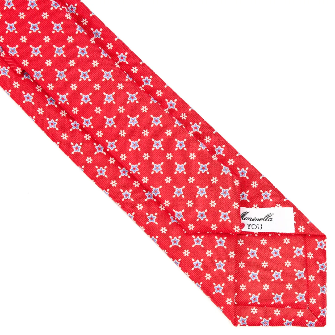 E.Marinella CRAVATTA DONNA ROSSA 7 CM IN SETA STAMPATA San valentino edition Online