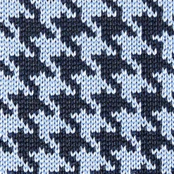 E.Marinella CRAVATTA DONNA TRICOT IN SETA AZZURRA Pied de poule Online