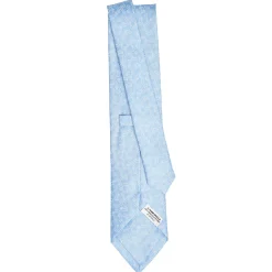E.Marinella CRAVATTA IN SETA AZZURRA Collezione archivio anno 1977 Sale