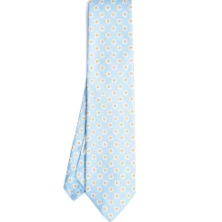 E.Marinella CRAVATTA IN SETA AZZURRA Collezione archivio anno 1963 Hot