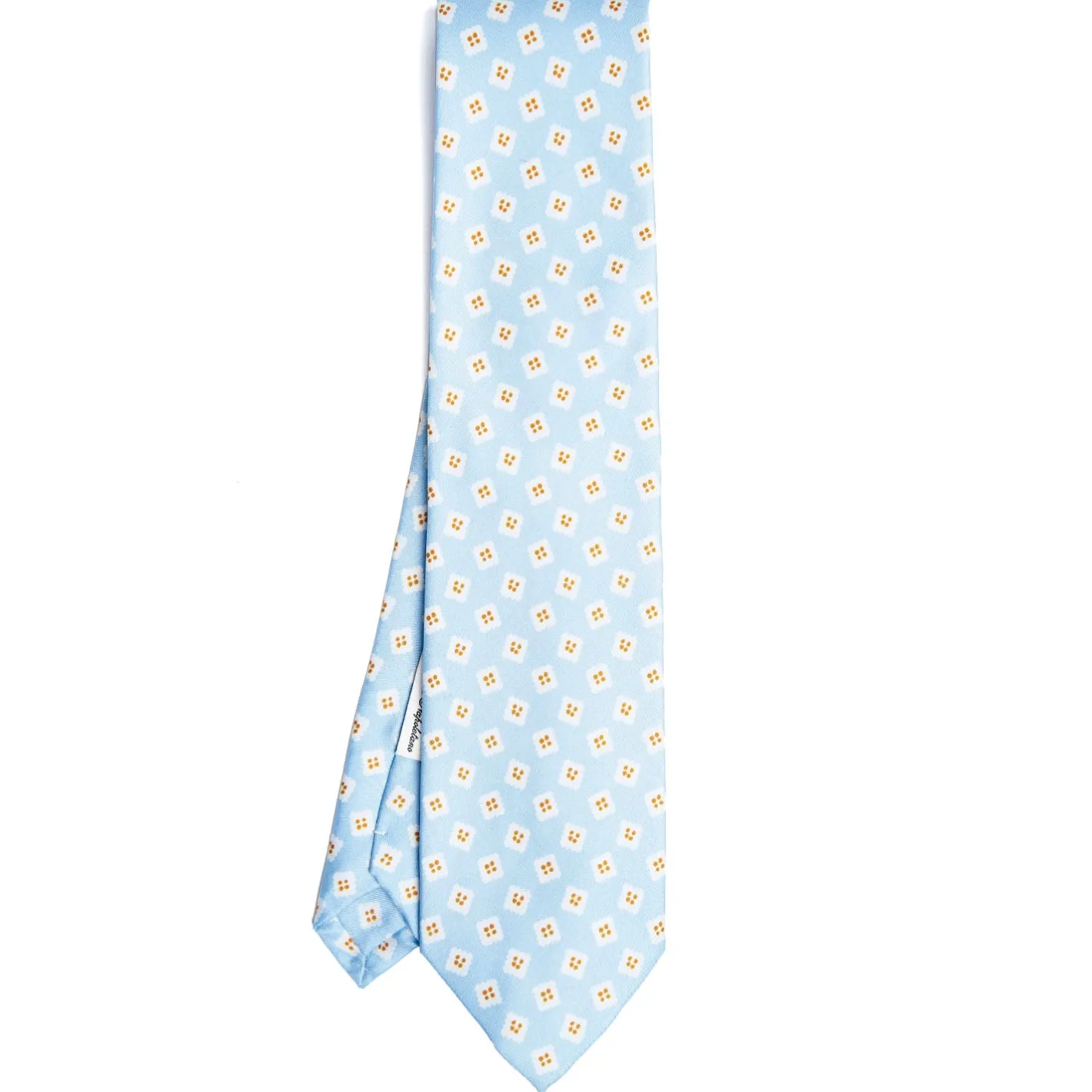 E.Marinella CRAVATTA IN SETA AZZURRA Collezione archivio anno 1963 Hot