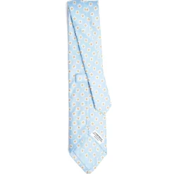 E.Marinella CRAVATTA IN SETA AZZURRA Collezione archivio anno 1963 Hot