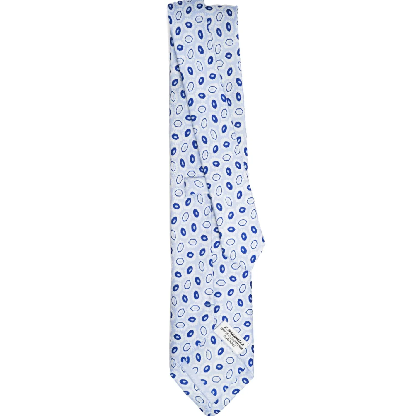 E.Marinella CRAVATTA IN SETA AZZURRA Collezione archivio anno 1970 Online