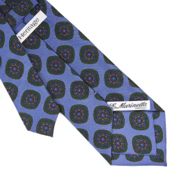 E.Marinella CRAVATTA IN SETA AZZURRO POLVERECollezione heritage Discount