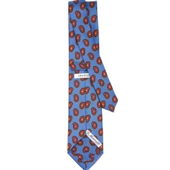 E.Marinella CRAVATTA IN SETA AZZURRO POLVERECollezione heritage Sale