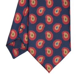 E.Marinella CRAVATTA IN SETA BLU SCUROCollezione heritage Hot