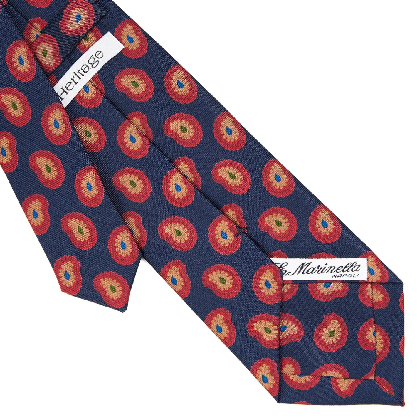 E.Marinella CRAVATTA IN SETA BLU SCUROCollezione heritage Hot