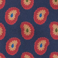 E.Marinella CRAVATTA IN SETA BLU SCUROCollezione heritage Hot