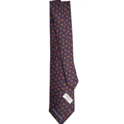 E.Marinella CRAVATTA IN SETA BLU SCURO Collezione archivio anno 1959