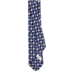 E.Marinella CRAVATTA IN SETA BLU SCURO Collezione archivio anno 1974