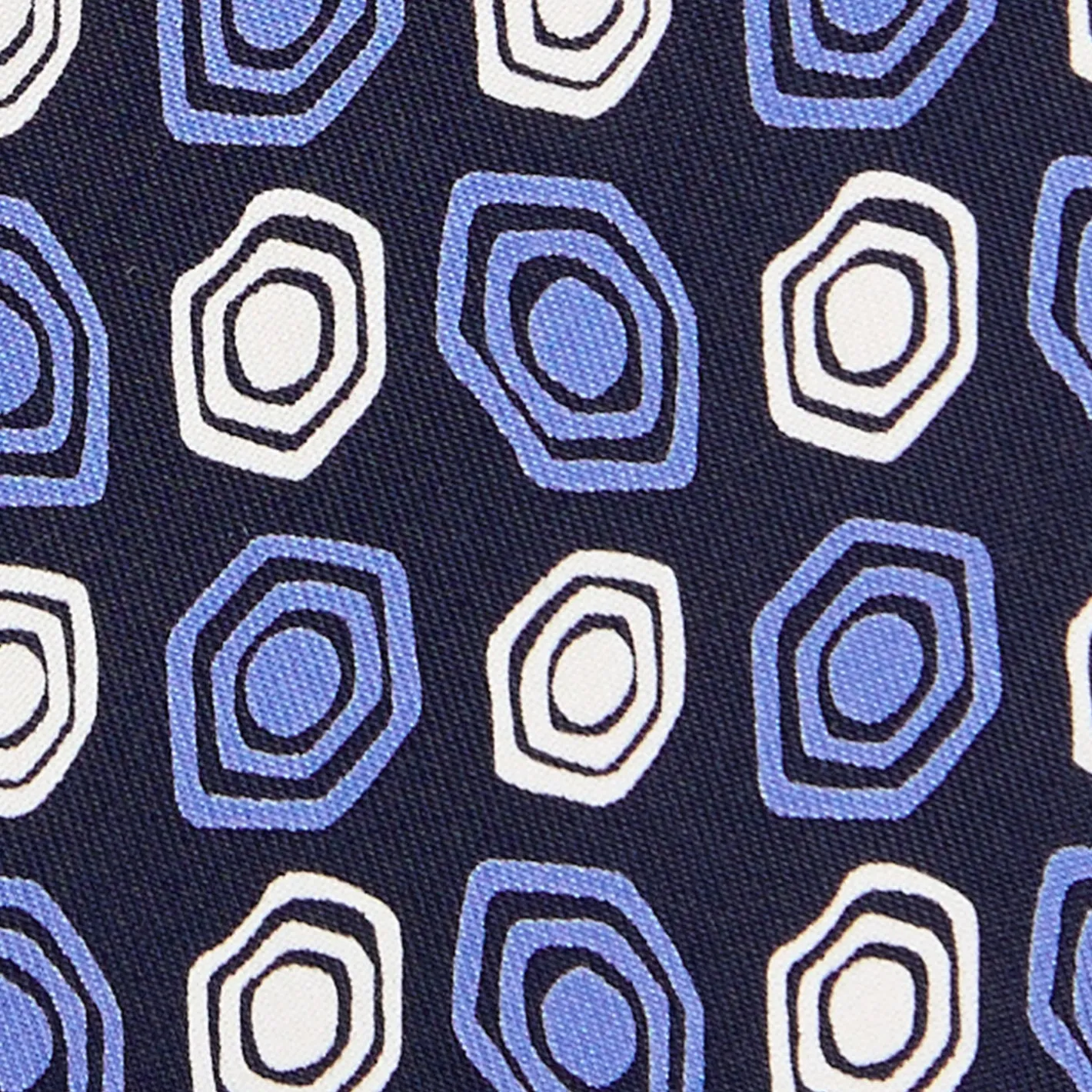 E.Marinella CRAVATTA IN SETA BLU SCURO Collezione archivio anno 1974