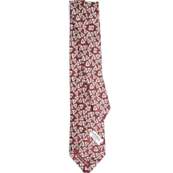 E.Marinella CRAVATTA IN SETA BORDEAUX Collezione archivio anno 1952 Discount