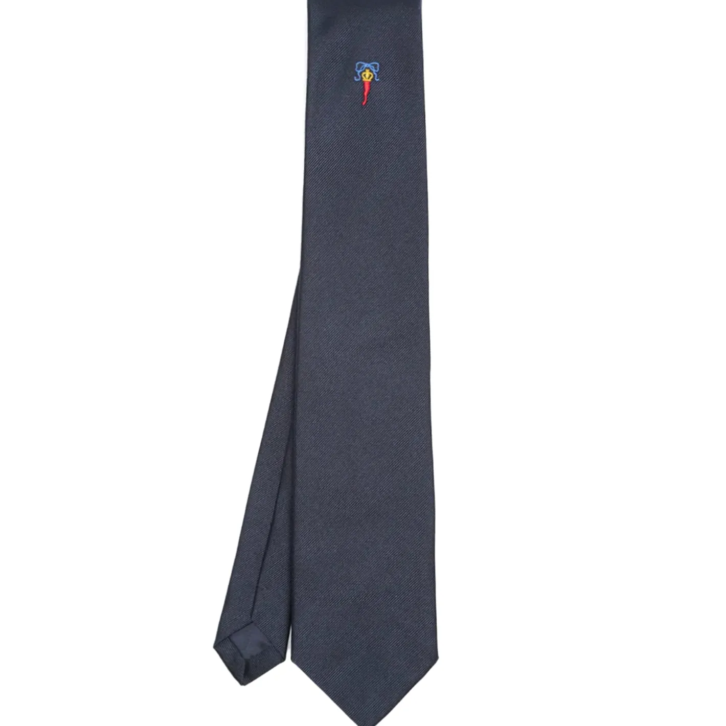 E.Marinella CRAVATTA IN SETA JACQUARD BLU Con cornetto sottonodo Clearance