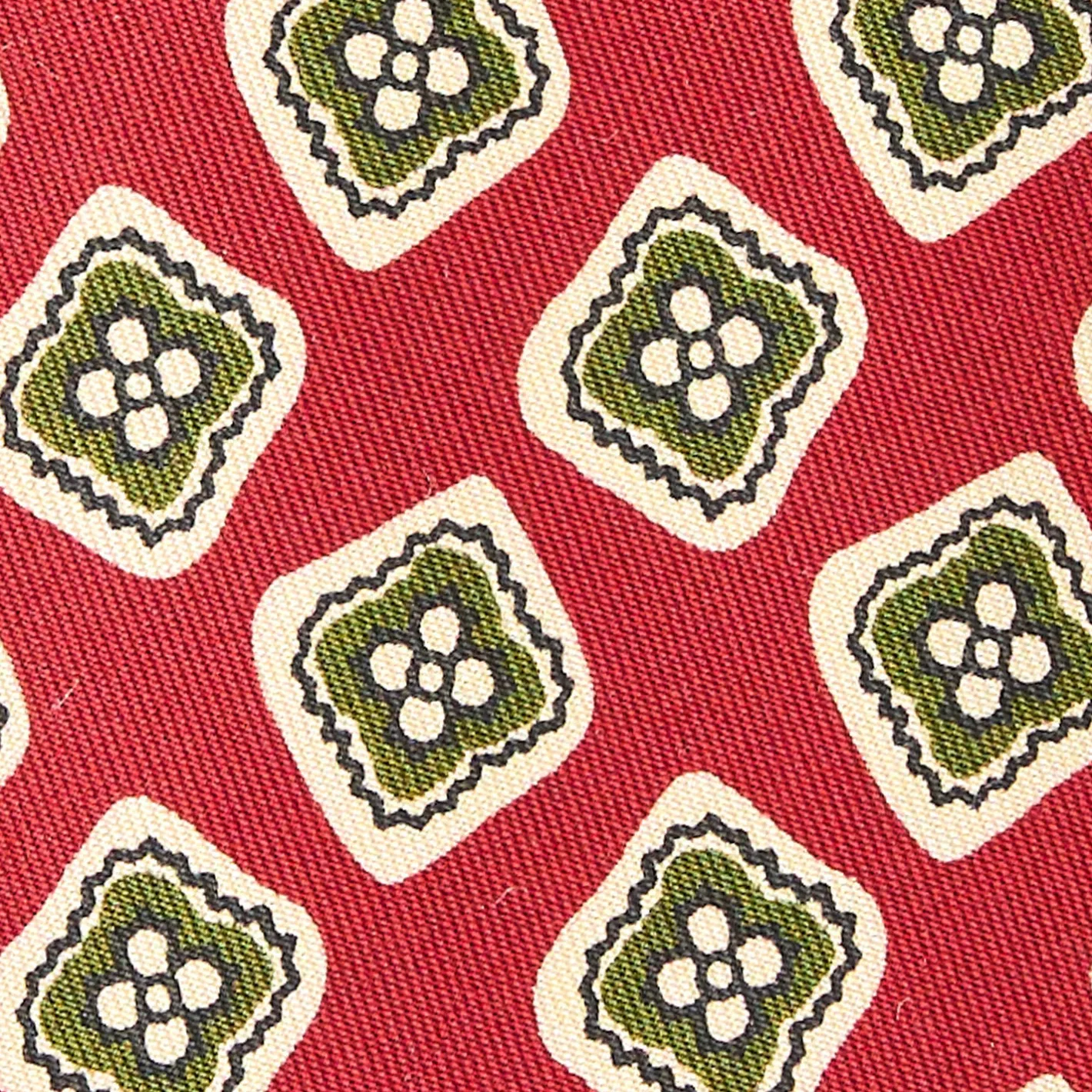 E.Marinella CRAVATTA IN SETA ROSSA Collezione archivio anno 1930 Clearance