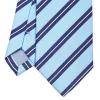 E.Marinella CRAVATTA REGIMENTAL IN SETA AZZURRA Righe blu e bianche Outlet