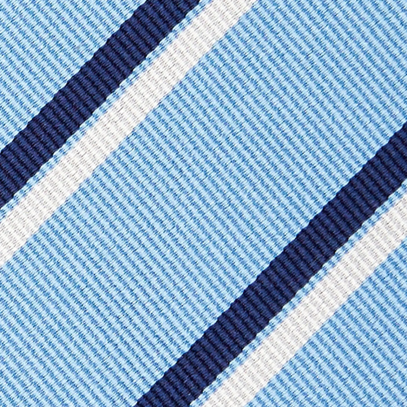 E.Marinella CRAVATTA REGIMENTAL IN SETA AZZURRA Righe blu e bianche Discount
