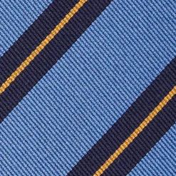 E.Marinella CRAVATTA REGIMENTAL IN SETA AZZURRO POLVERE Righe blu Sale
