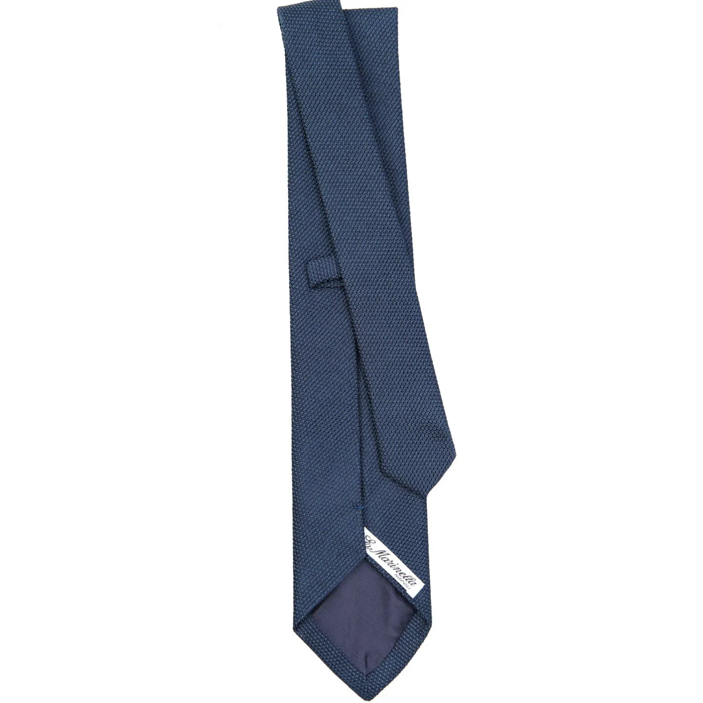 E.Marinella CRAVATTA SARTORIALE BLU In garza di seta Best