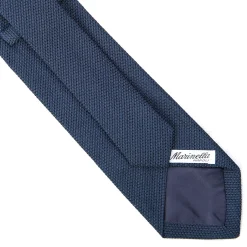 E.Marinella CRAVATTA SARTORIALE BLU In garza di seta Best