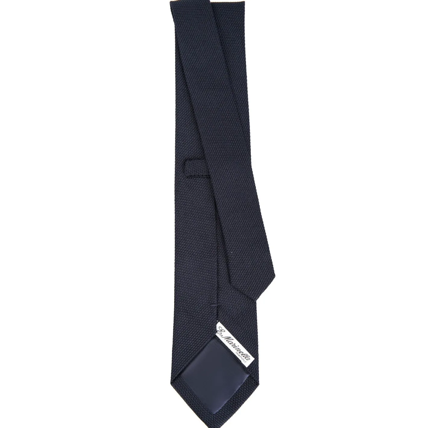 E.Marinella CRAVATTA SARTORIALE BLU SCURO In garza di seta Clearance