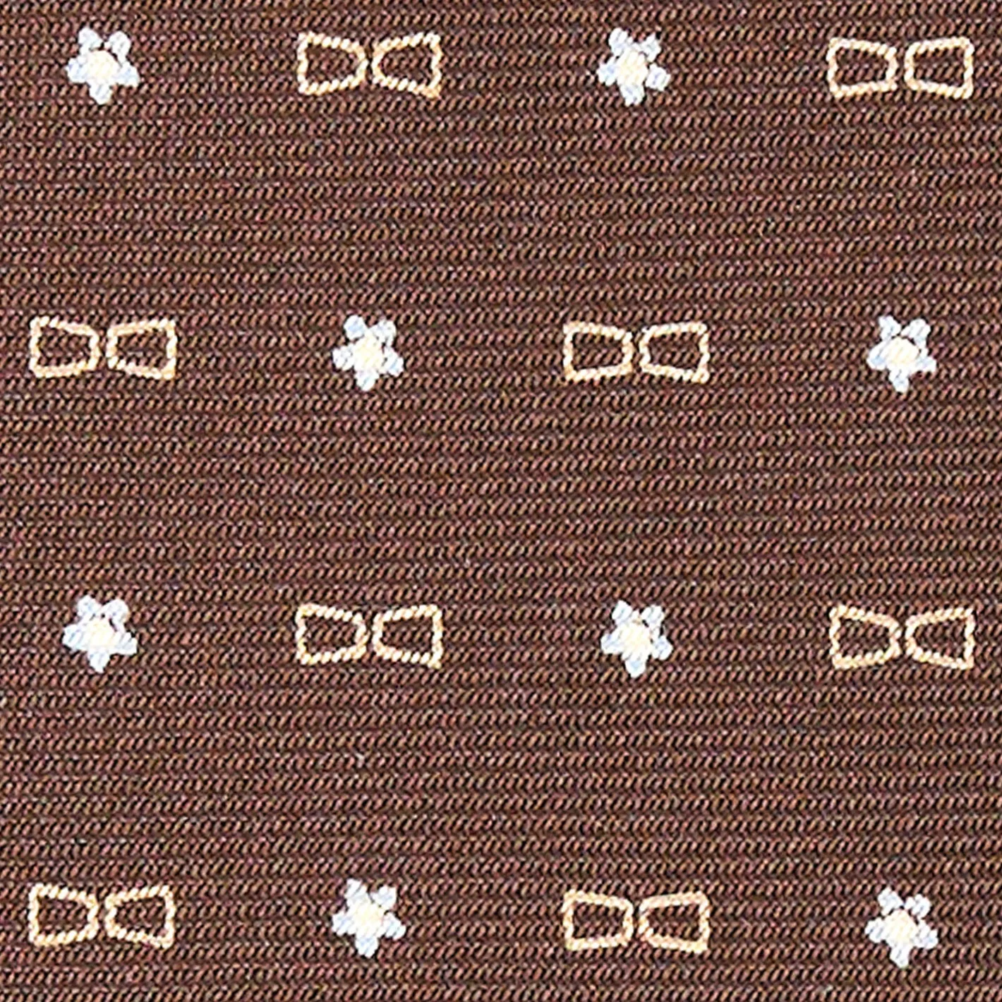 E.Marinella CRAVATTA SARTORIALE CLASSICA IN SETA MARRONE SCURO x borsalino