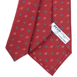 E.Marinella CRAVATTA SARTORIALE CLASSICA IN SETA BORDEAUX x fitp Sale