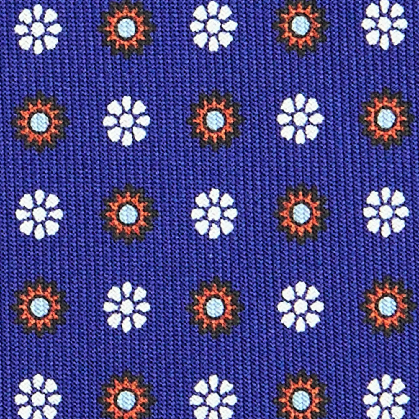 E.Marinella CRAVATTA SARTORIALE CLASSICA IN SETA BLUETTE Microfantasia fiore Hot