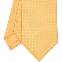 E.Marinella CRAVATTA SARTORIALE CLASSICA IN SETA GIALLA Pois Online