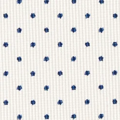 E.Marinella CRAVATTA SARTORIALE CLASSICA IN SETA BIANCA Pois Outlet