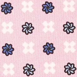 E.Marinella CRAVATTA SARTORIALE CLASSICA IN SETA ROSA Microfantasia fiore Outlet