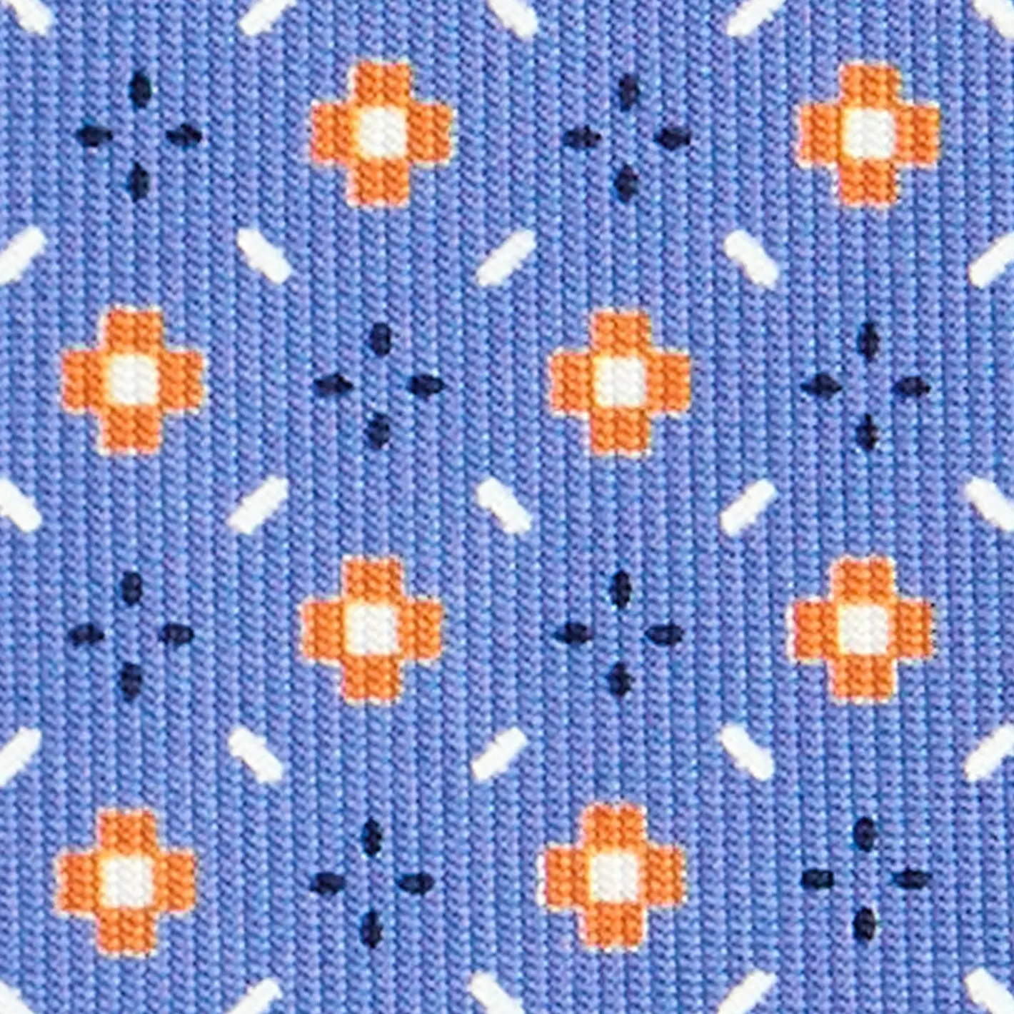 E.Marinella CRAVATTA SARTORIALE CLASSICA IN SETA AZZURRO POLVERE Microfantasia fiore Hot