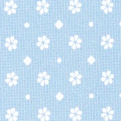 E.Marinella CRAVATTA SARTORIALE CLASSICA IN SETA AZZURRO Microfantasia fiore